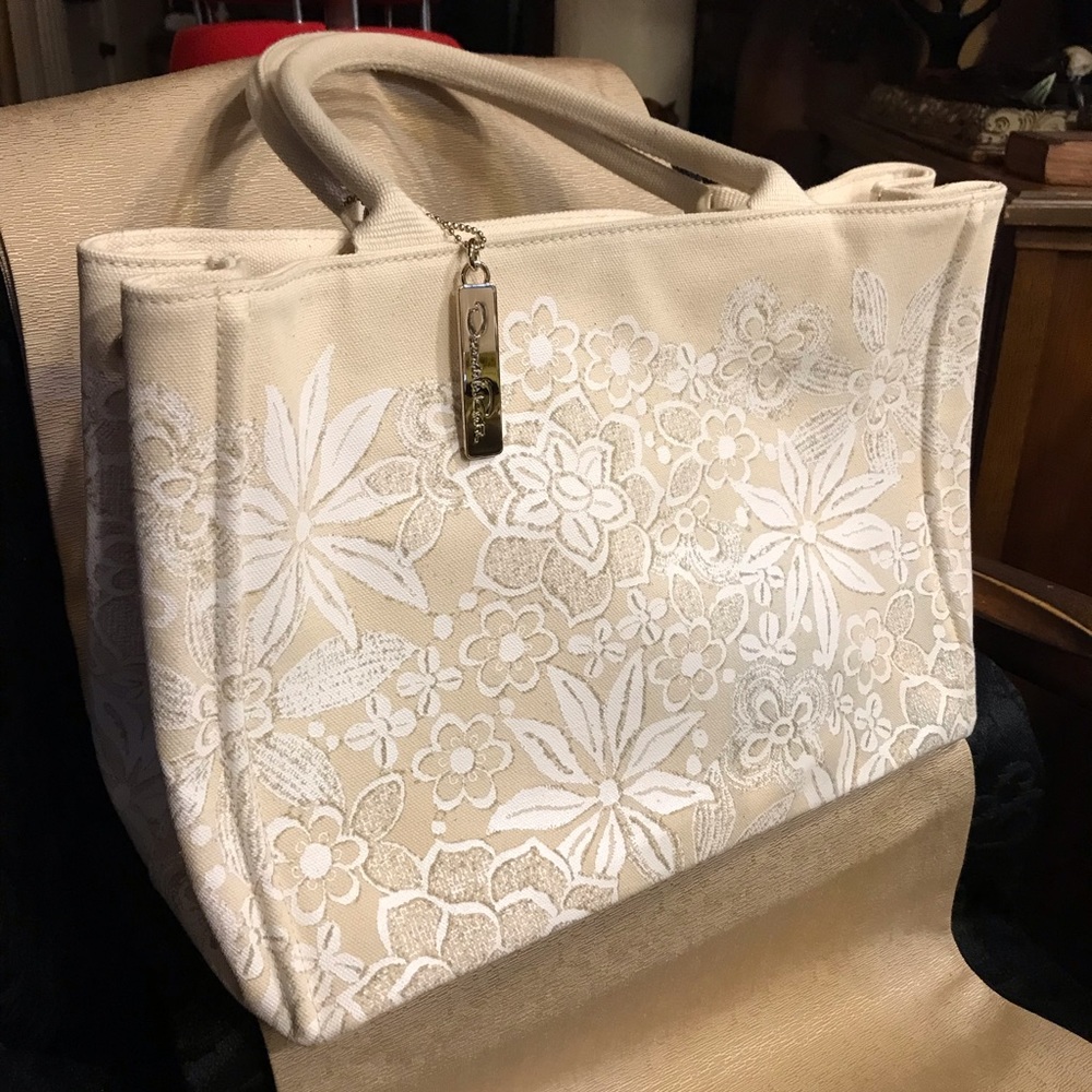 Oscar De La Renta “Neiman Marcus” canvas tote Handbag for Target